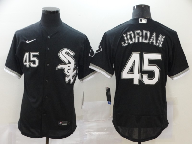 Men Chicago White Sox #45 Jordan Black Elite Nike MLB Jerseys->cincinnati bengals->NFL Jersey